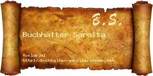 Buchhalter Sarolta névjegykártya